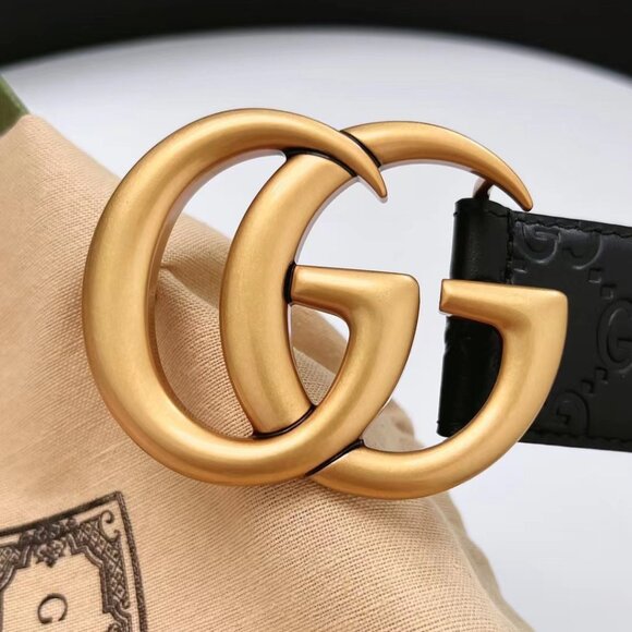 Gucci Marmont Belt - Black New Embossed - Picture 2 of 7